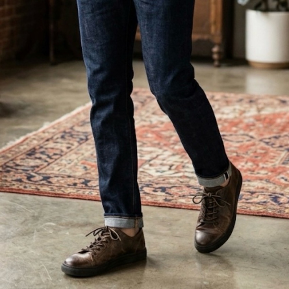 Frye Brown Leather Men's Shoes